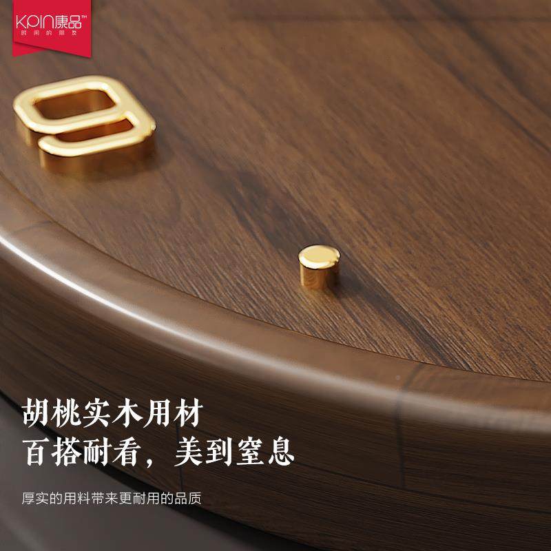 中式实木钟墙表挂钟客厅2024款大气家用石英新钟挂创意新高档6106,家居饰品,挂钟,淘宝优惠券,粉丝福利购,淘宝优惠卷