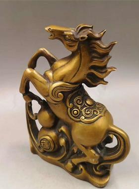 黄摆AL-58831马十二生肖马件仿古马葫芦铜马家居办公室装饰工艺礼