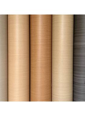 特厚音导气壁槽竖直木纹45684膜酒店粘翻新贴纸背胶自墙纸纸波软