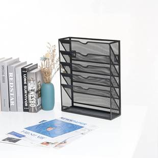 铁世晨5层办公教书架课桌桌边架桌面文文件收纳质多G5002功能