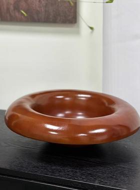 意式创意简中古饰果盘法式品枣红果盘原型样板房客厅约QXT茶几装