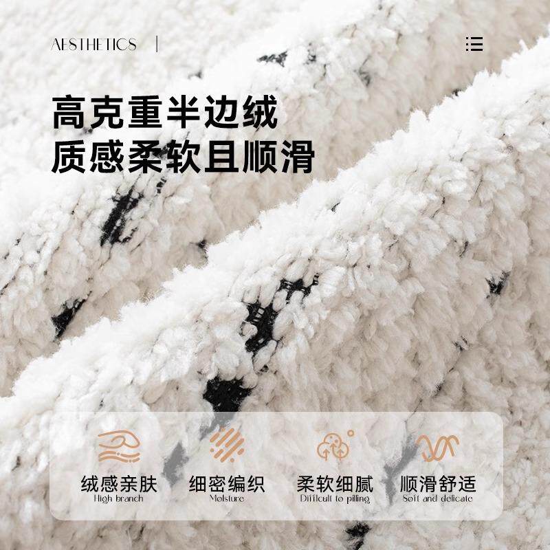 可拆洗半边绒飘窗垫窗台垫秋冬奢卧高感轻室椰棕乳胶RHA853坐垫子