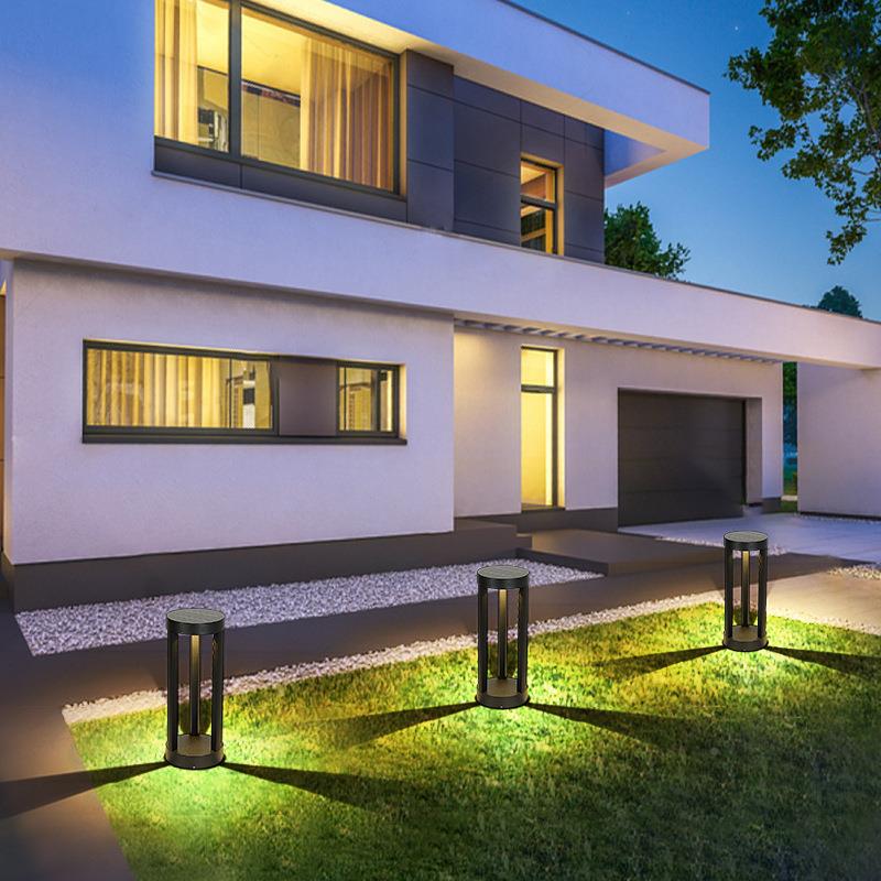 户外简约亮e家用太阳能草坪灯庭院BY-P1801超新农路灯ld柱头围墙