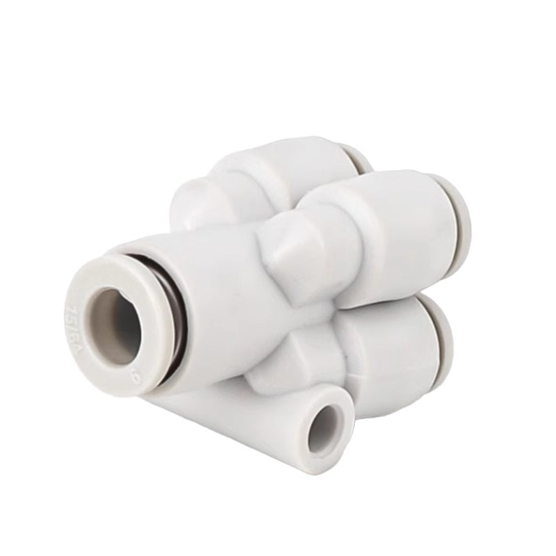 五通接头KB2UD一进四出Y型气动接头变径快插KB2UD04 06 08 10 6-8