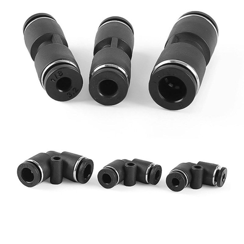 微型3MM气动迷你接头PU直通4/5/6mmPE/PY三通气管小体快插