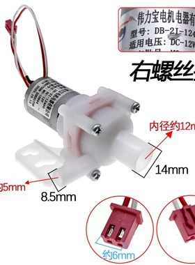 循环电热水壶抽水电泵电机 DB-2I-12460 电压DC12V 水泵适用于美D