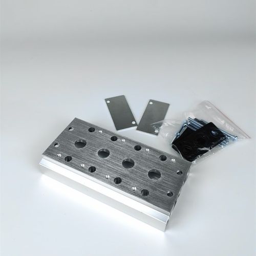 电磁阀底座4V210-08汇流板盲板100M200M300M-2F3F4F5F6F7F8F9F10F