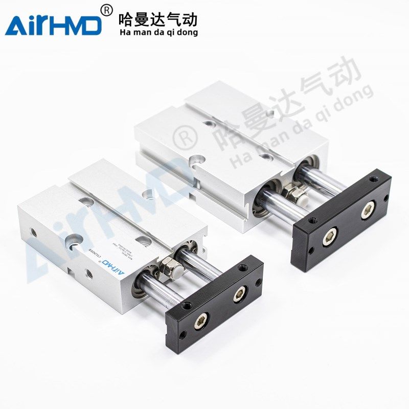 气动TDA双轴双杆气缸TN10X10/15/20/25/30/40/50/60/75/100*200-S