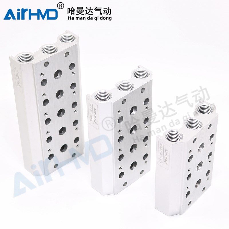 气动电磁阀底座4V310-10连接汇流板300M-2F3F4F5F6F7F8F9F10F位联