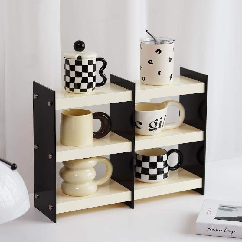 桌面杂物置物架多层亚克力杯架梳妆台化妆品收纳多功能,收纳整理,书桌收纳置物架,淘宝优惠券,粉丝福利购,淘宝优惠卷