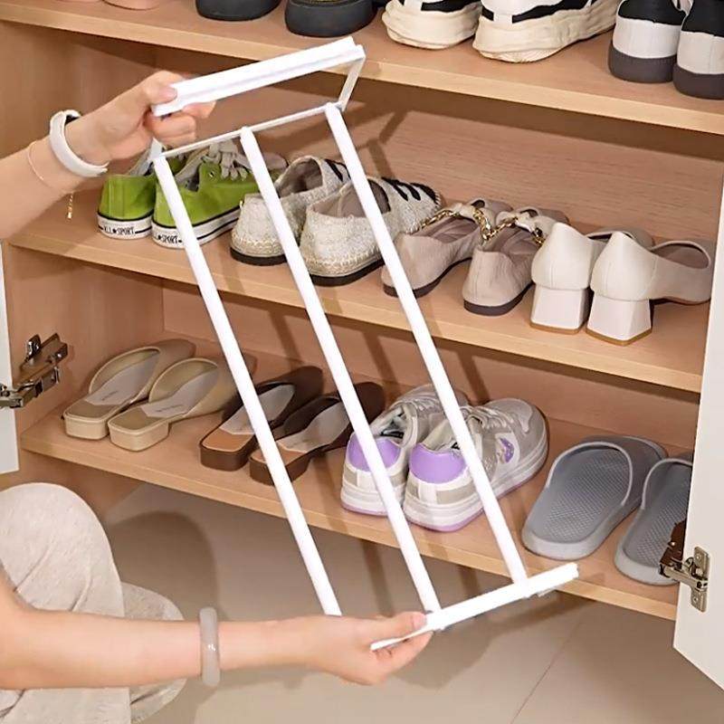可伸缩鞋架家用鞋柜分层隔板鞋托下挂架易安装置物架整理鞋子托架,收纳整理,书桌收纳置物架,淘宝优惠券,粉丝福利购,淘宝优惠卷