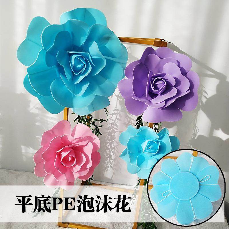 美陈大花花墙装饰平底PE玫瑰花橱窗婚庆活动大型手工商场门头造景,家居饰品,餐桌花艺,淘宝优惠券,粉丝福利购,淘宝优惠卷