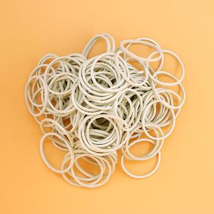 白色橡皮筋不掉色皮筋高弹力橡胶圈耐拉牛皮筋25 1.4橡皮圈