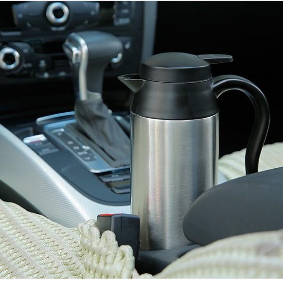 不锈钢汽车车载加热杯电热杯12V24v车用热水器加热杯烧水壶加热壶