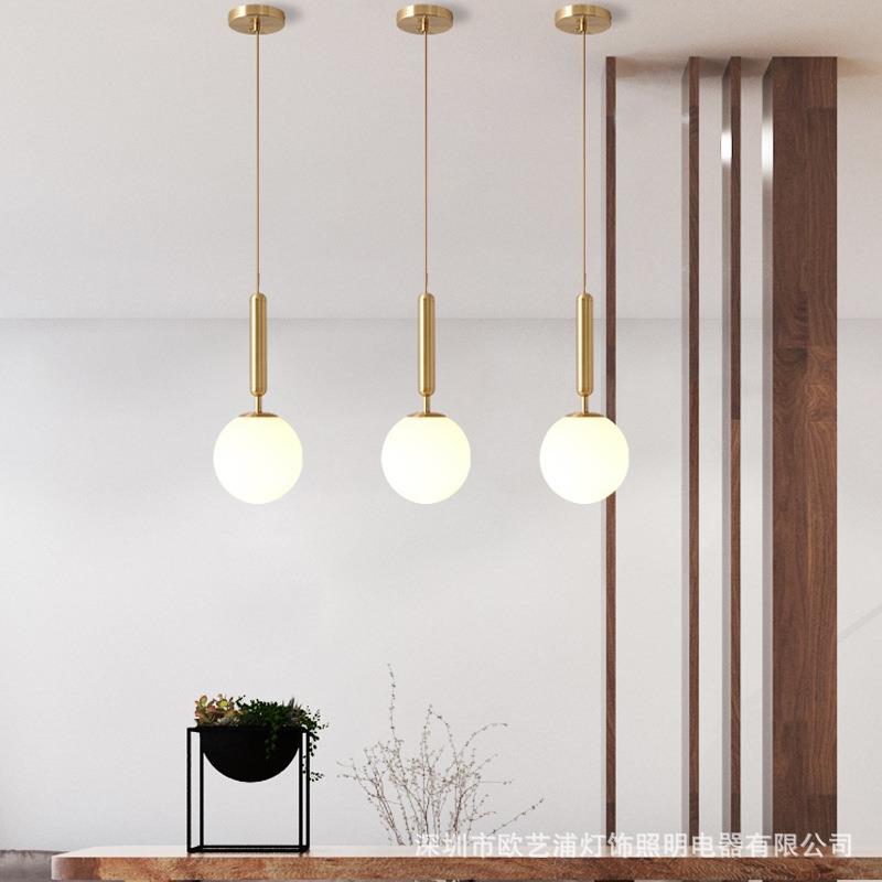 北欧小吊灯卧室床头灯吊灯现代简约个性创意样板房餐厅灯吧台吊灯