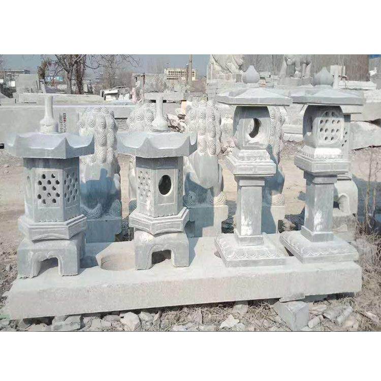古代石灯雕刻价格 庭院石头灯笼制造厂 景观青石灯图片 物美价廉