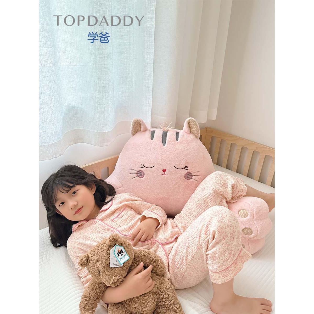 86M0A类可爱毛绒抱枕沙发客厅办公室护腰读书靠枕 孕妇床上靠背垫