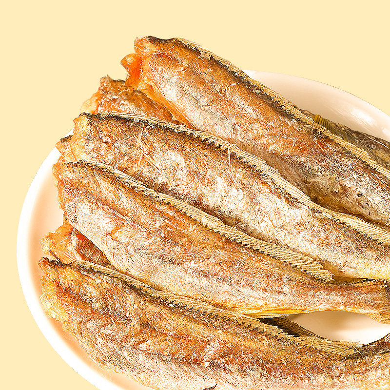 舟山特产黄鱼酥即食小黄鱼香酥香辣宿舍零食干货小鱼干山东解馋