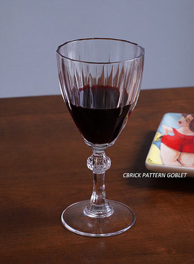 出口土耳其欧式宫殿复古钻石水晶玻璃高脚杯200ML红酒杯 派对香槟