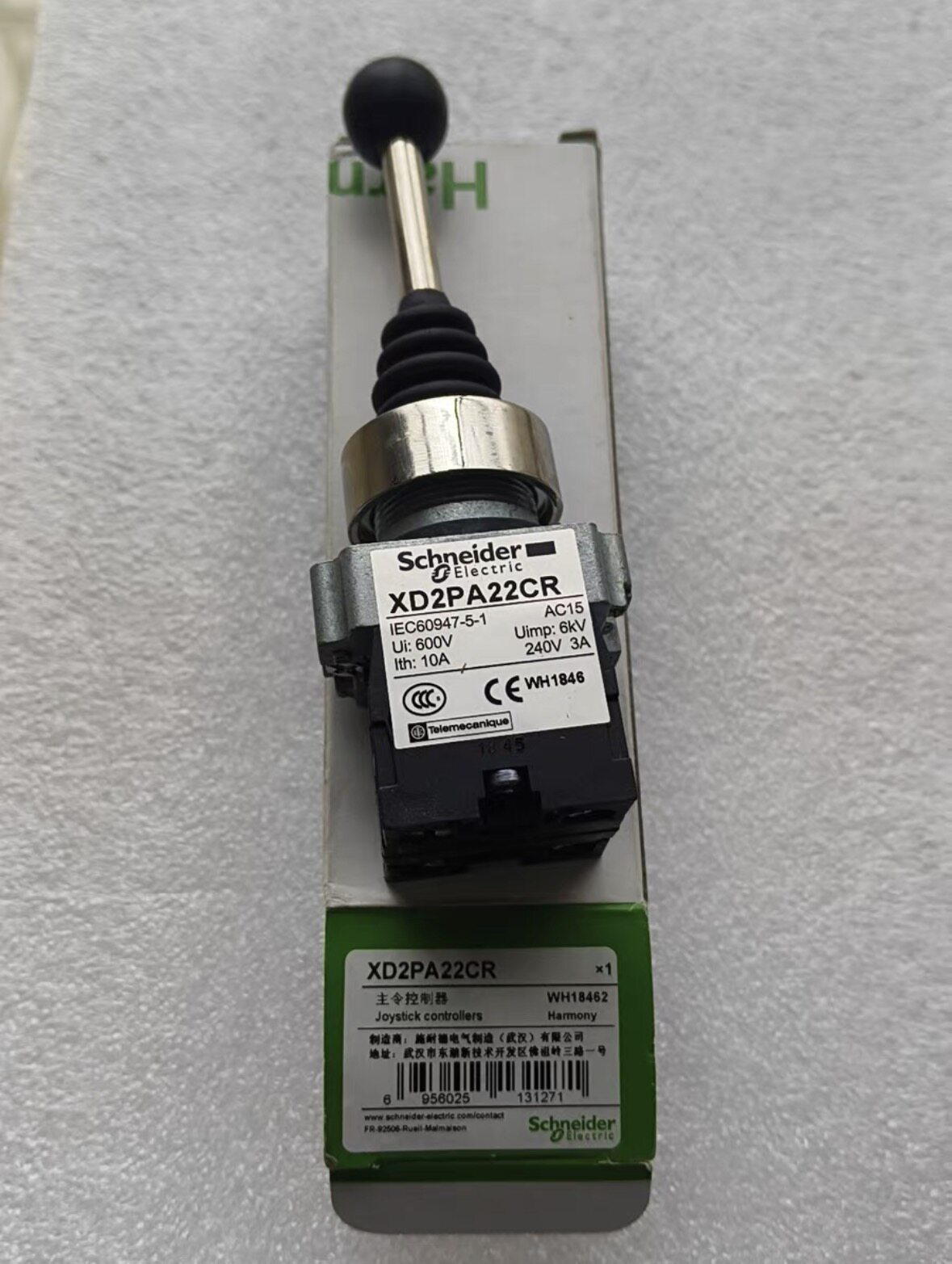 议价 施耐德主令控制器XD2PA22CR十字摇杆开关 600V 10A 240V 3A
