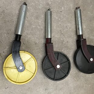 101旋耕机开沟机配件限深轮 尾轮可调深浅 手扶拖拉机旋耕机配件