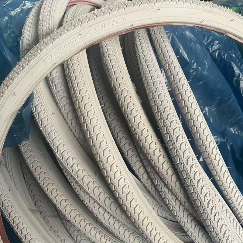 白色外胎24 26寸2.125车胎24X13/8车S胎自行车加厚轮胎