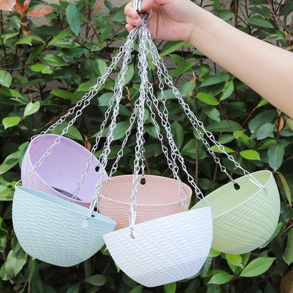 垂吊塑料吊篮花盆吊兰盆悬挂壁挂式绿萝多肉种花阳台树脂花盆