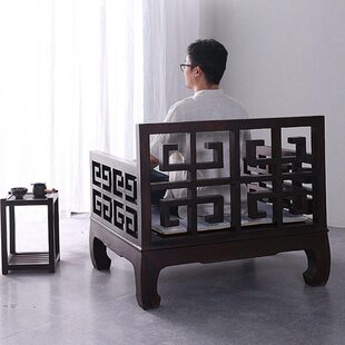 昌意打坐禅椅大椅子明式坐禅圈椅参禅实木修道盘腿椅新中式冥想