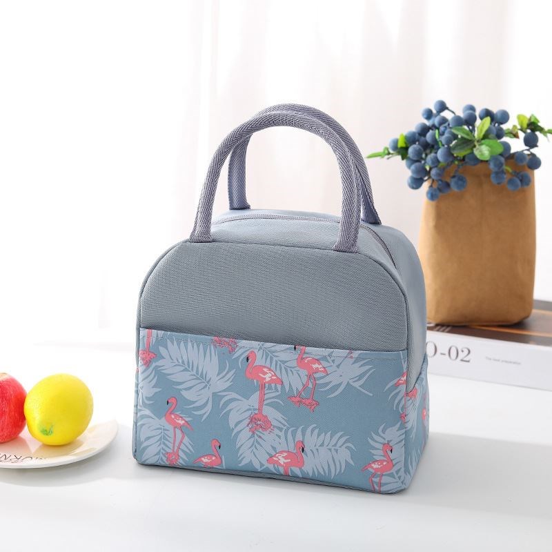 上班带饭包铝箔保温袋手提便当包加F厚简约大容量时尚外出饭盒袋