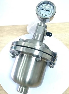 不锈钢304/316液体DN15/20气囊式脉冲阻尼器内丝LGMQ隔膜式缓冲器