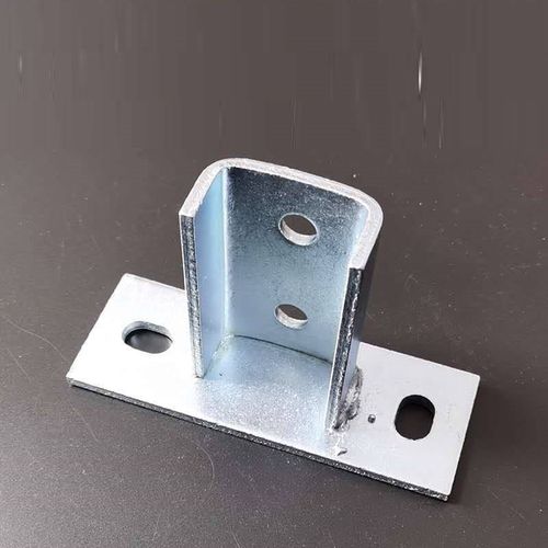 C型钢开口底座连接件 抗震支架免焊镀锌底座安装配件板10个包邮