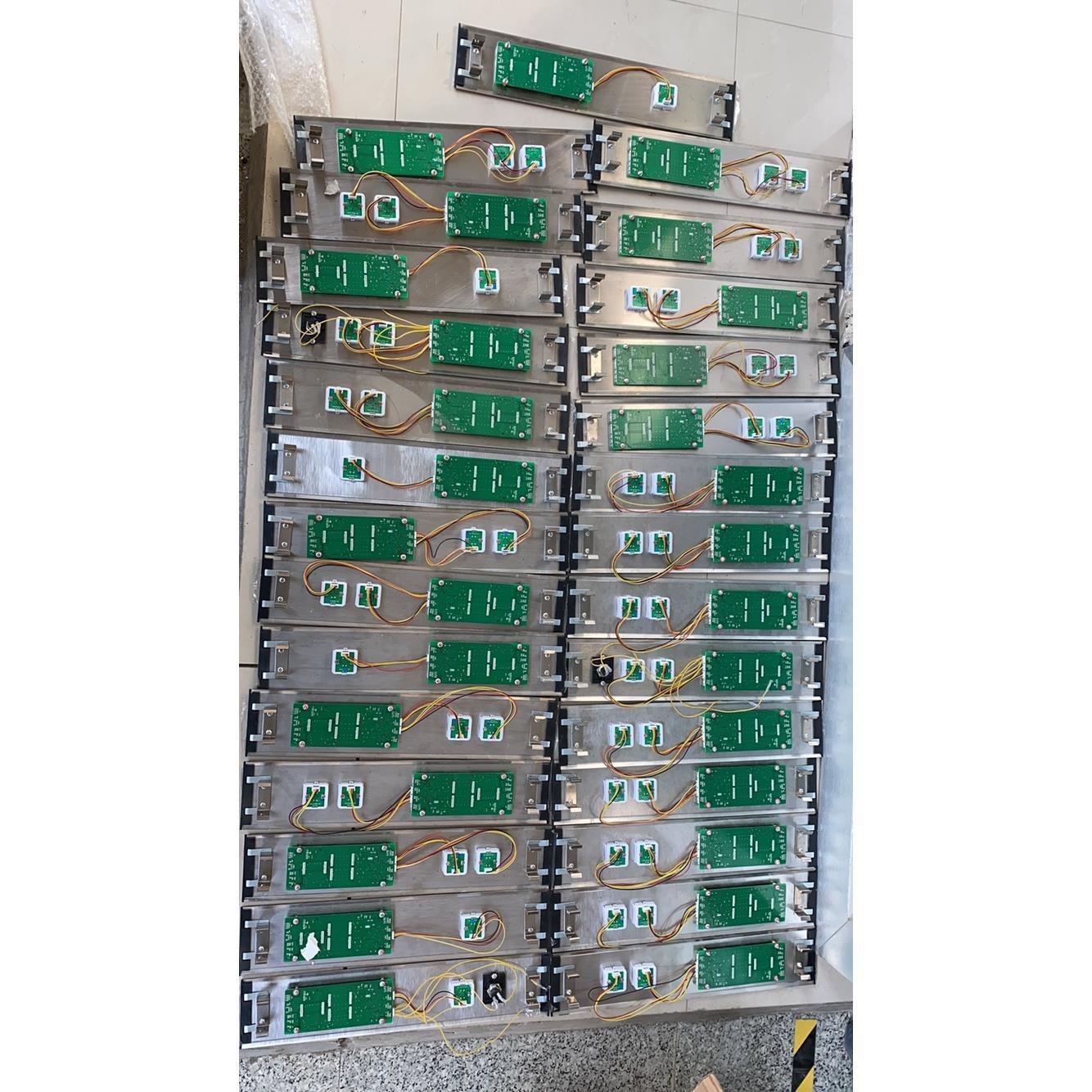 申龙电梯配件外呼板SSL-7040显示板整套不锈钢面板按钮实物图