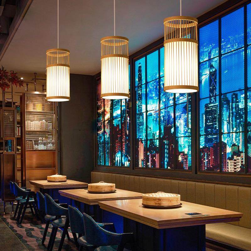 竹艺中式日式灯笼禅意民宿饭店吊灯创意餐厅茶室竹编火锅店商铺,家装灯饰光源,智能吊灯,淘宝优惠券,粉丝福利购,淘宝优惠卷