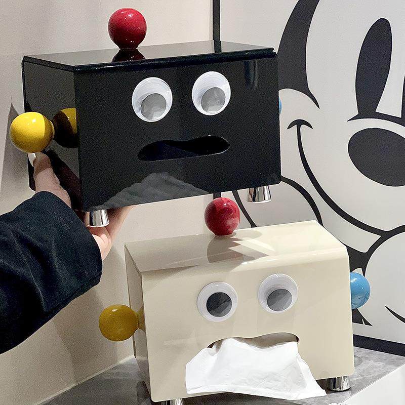 木偶人客厅抽纸盒奶油风高颜值家用卫生间纸巾盒加厚洗脸巾收纳盒,收纳整理,纸巾盒,淘宝优惠券,粉丝福利购,淘宝优惠卷