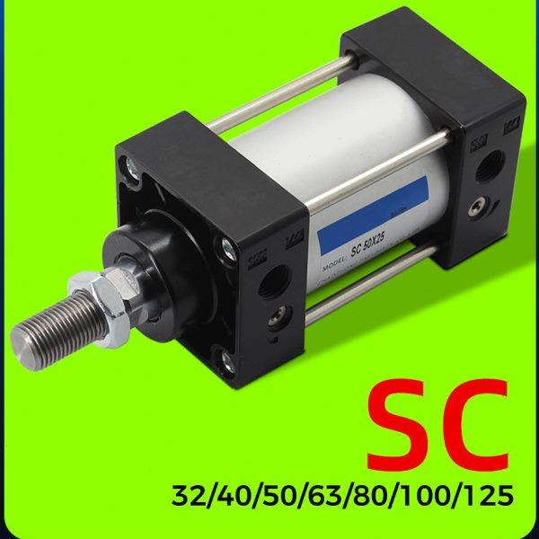 SC气动标准气缸SC32/40/50/63/80/100/125x25/50/75/100/125/150