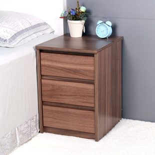 简约整装床头柜小型迷你窄款床尾柜窄款小柜子定制储物床边柜20cm