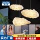 云朵灯服装 店铺橱窗吊灯餐厅灯饰网红棉花云彩灯创意装 饰云朵吊灯