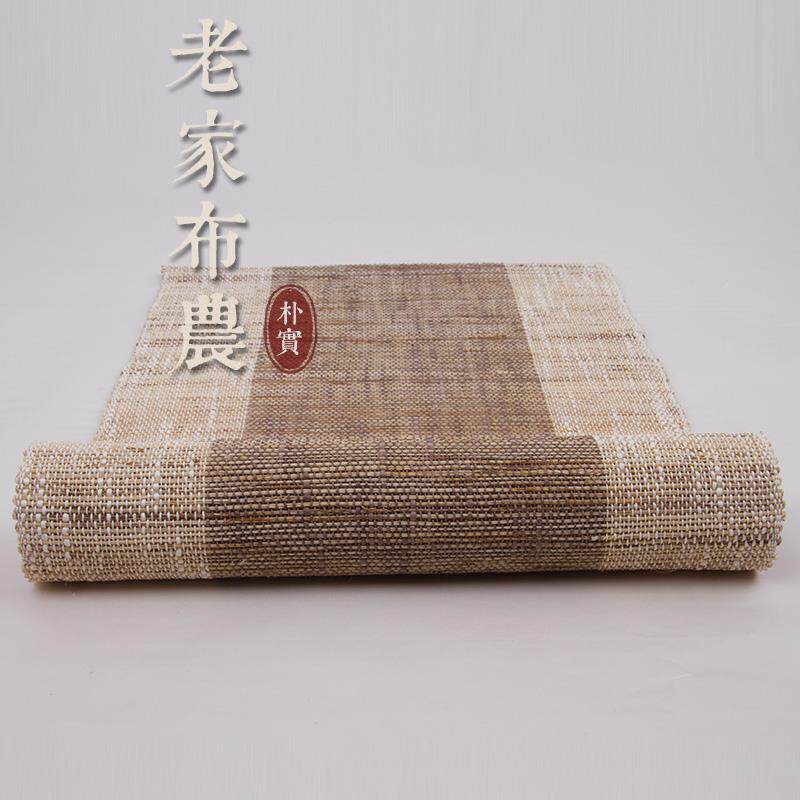 日式素色苎麻桌旗双面中茶咖道CX-018茶茶垫式布艺棉麻席桌布茶几