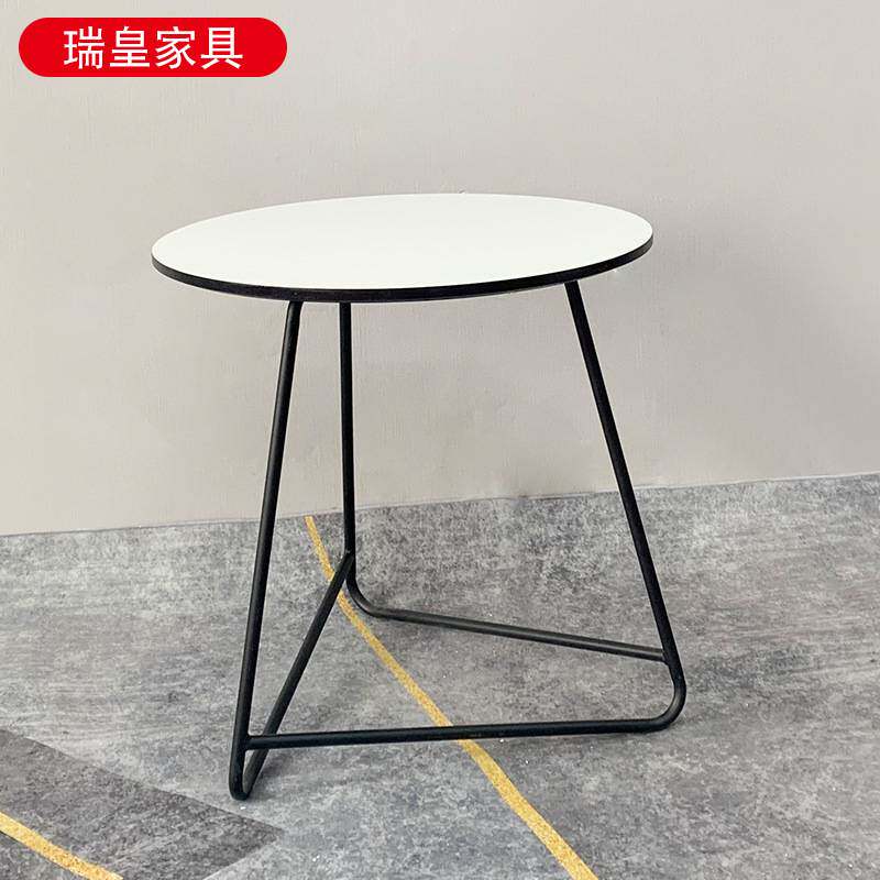 小号白色圆桌家用休闲客厅小户型客厅阳台沙发角落简约迷你小茶几