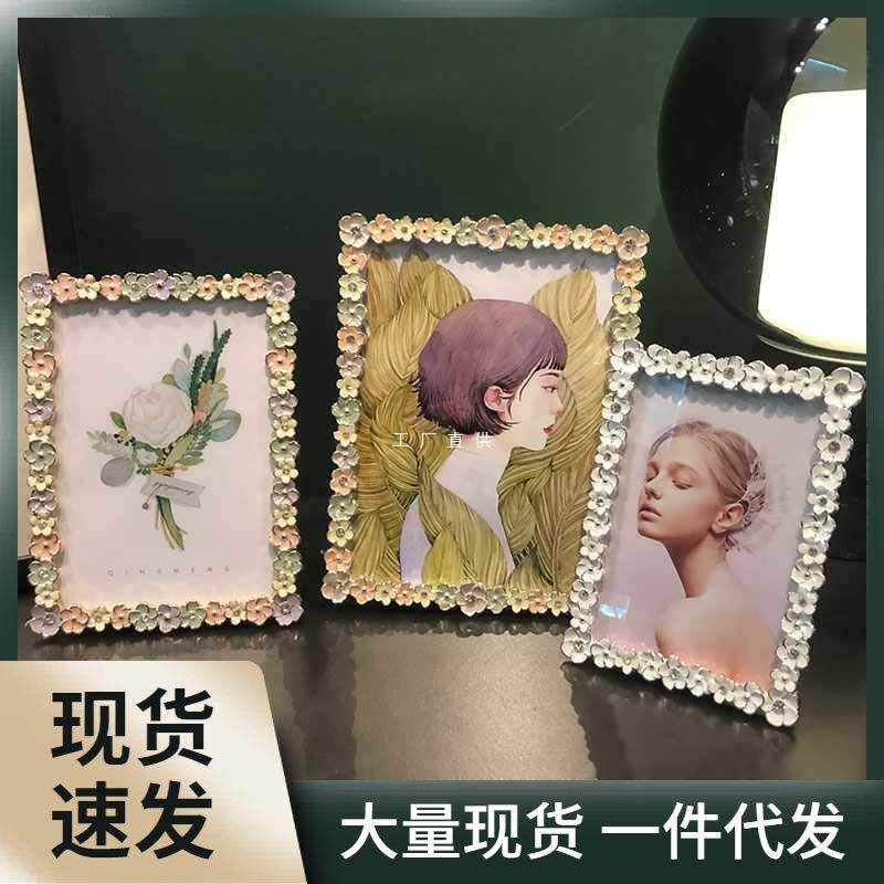 日式小清新相框摆台8寸7寸6寸儿童可爱轻奢像框带洗照片