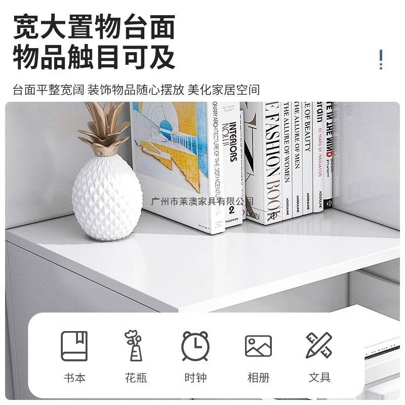 翔沛 转角边柜墙角柜储物柜书柜餐厅角落柜客厅三角收纳柜角柜