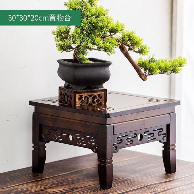 花台置物架花盆中式客厅落地式吊兰花架子仿古花几室内绿萝花刚逸