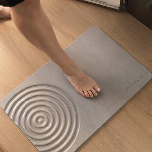 硬板硅藻泥吸水垫防滑卫生间厕所门口速干脚垫家用硅藻土浴室地垫