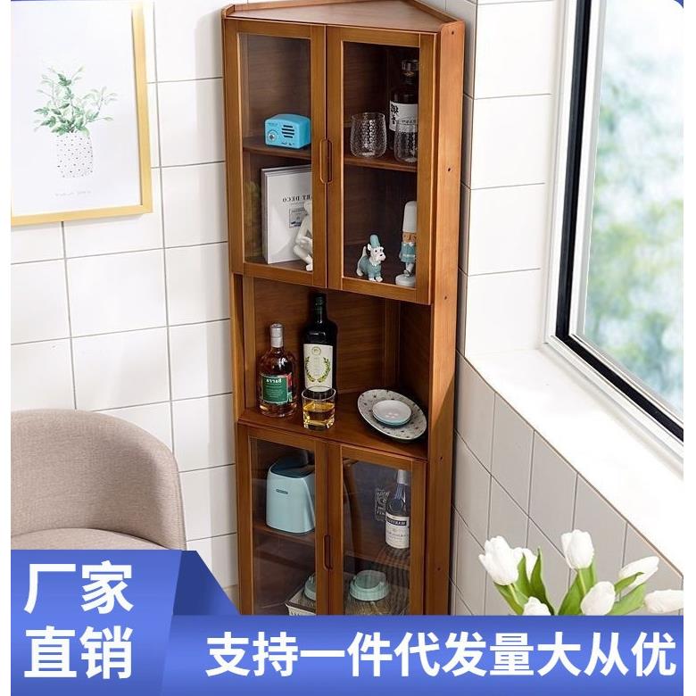 转角餐边柜酒柜储物柜厨房碗柜茶水柜餐厅备餐柜现代简约客厅靠墙