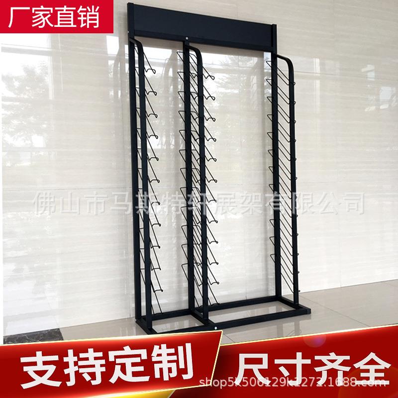 300*300瓷砖展架单排铝扣板展示架双排陶瓷货架样品陈列架样板架