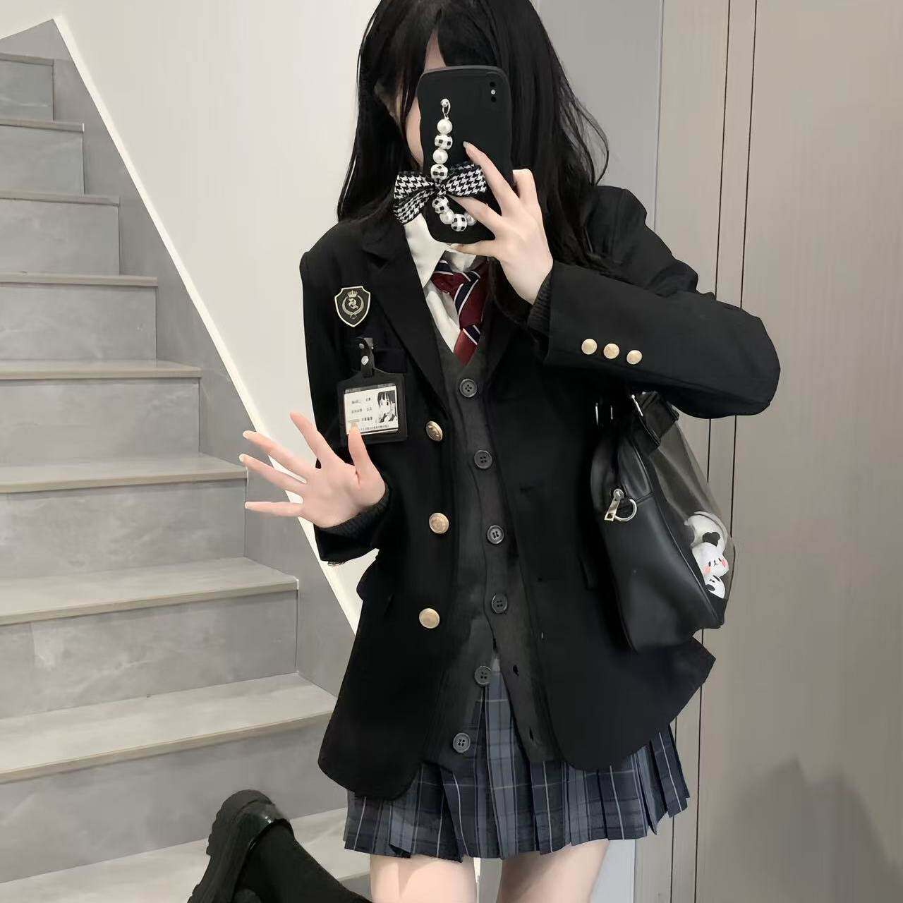 校供感西装套装制服学院