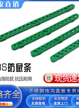 不锈钢地沟盖板配件绿色塑料条防鼠条胶条配件ABS雨水篦子过滤网