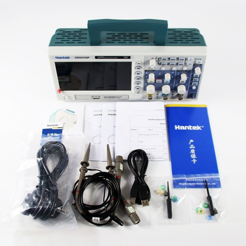 汉泰示波器DSO5102P数字存储示波器 100M示波器DSO5202P 200M