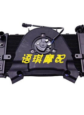 赛450水箱风扇散热器QJ400GS-16D钱江赛450水箱散热器风扇冷却器