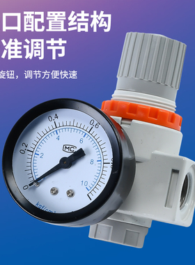 亚德客型空压机减压阀AR2000气动可调压阀BR3000气压调节阀BR4000
